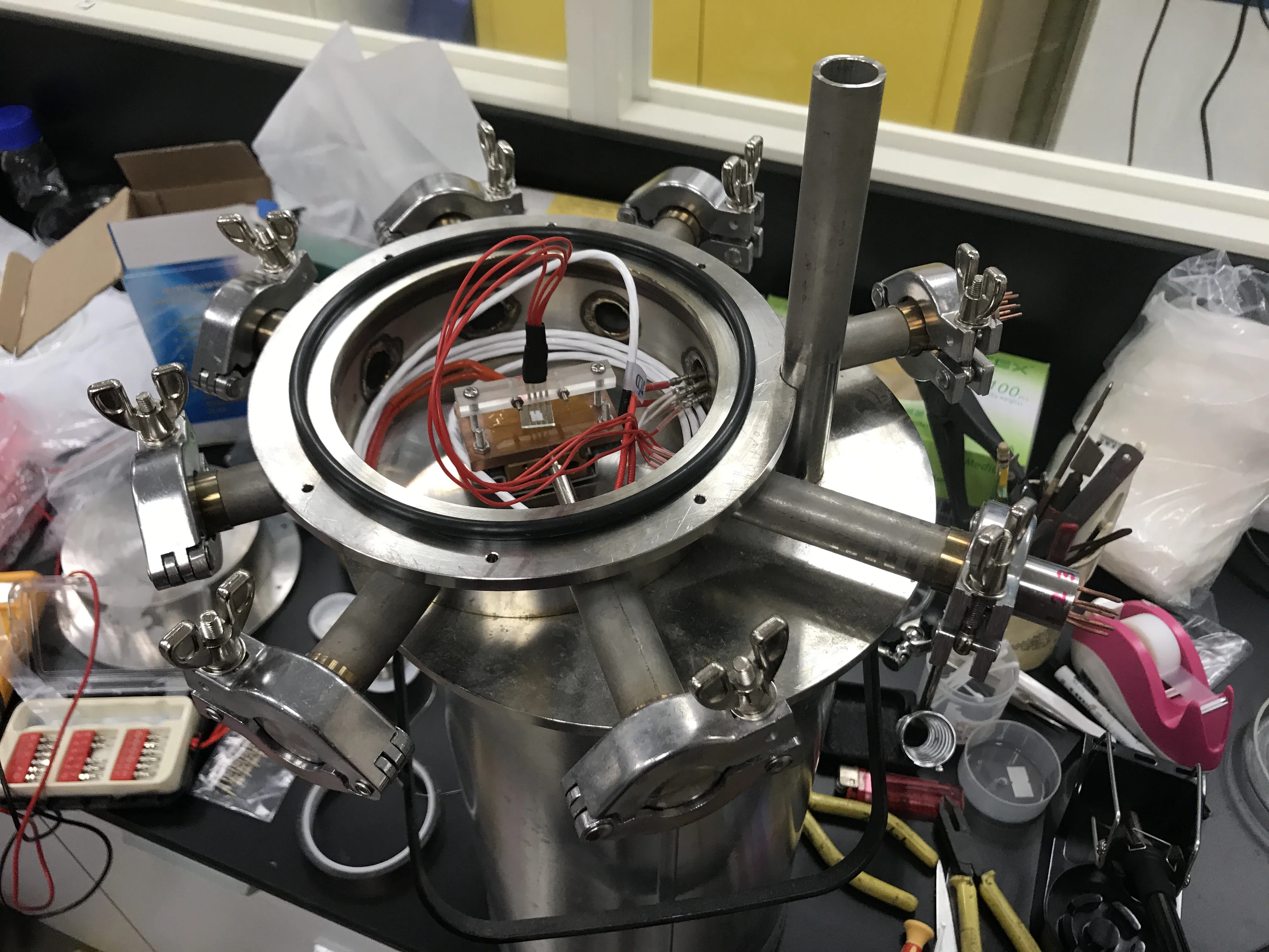 Lab equipment setup